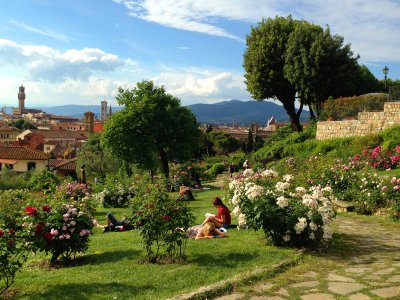Розовый сад во Флоренции