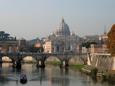 Река Тибр в Риме