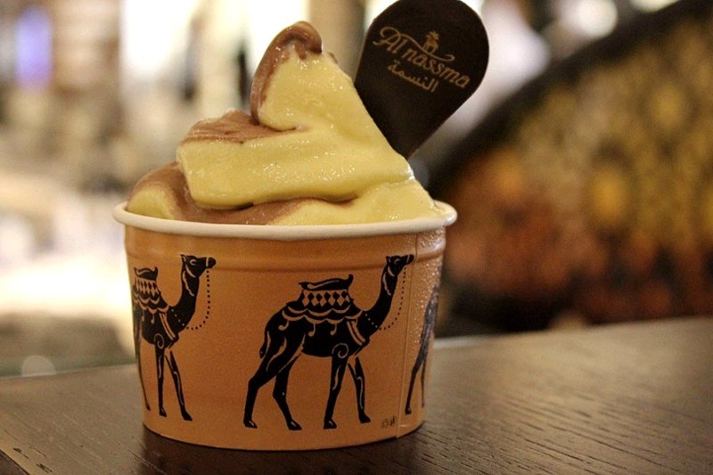 Мороженое из верблюжьего молока, Дубай