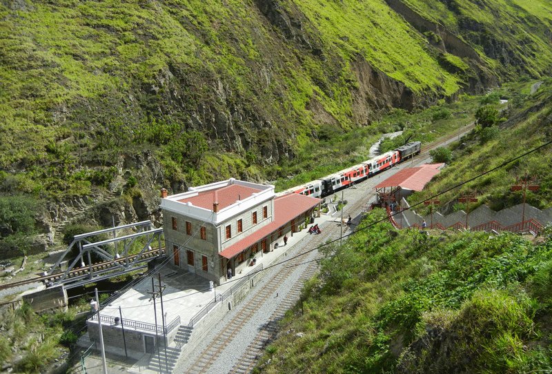 Станция Сибамбэ — конечная остановка перед скалой «Нос Дьявола», Алауси
