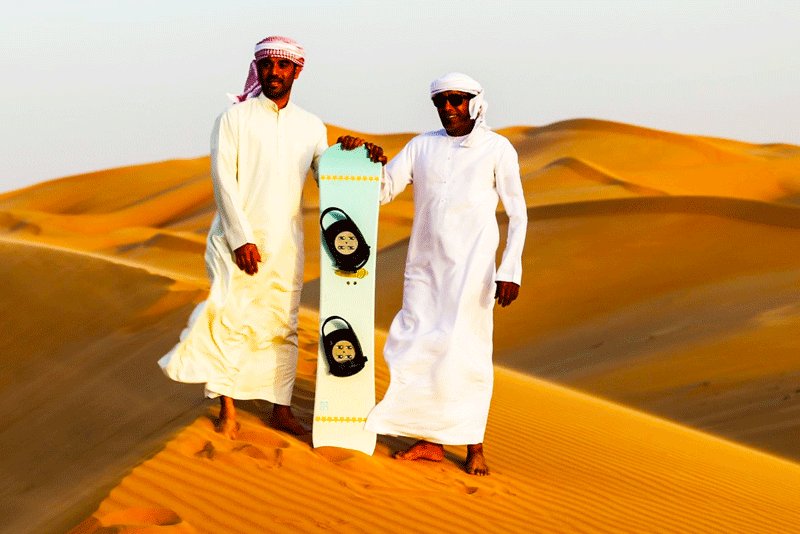 Оазис Лива, Сендбординг в пустыне Руб-Эль-Хали, Абу-Даби