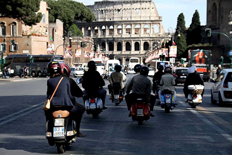 Рим на скутере