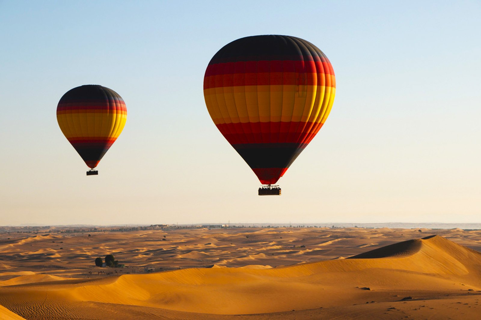 Как пролететь на воздушном шаре над Аравийской пустыней в Дубае