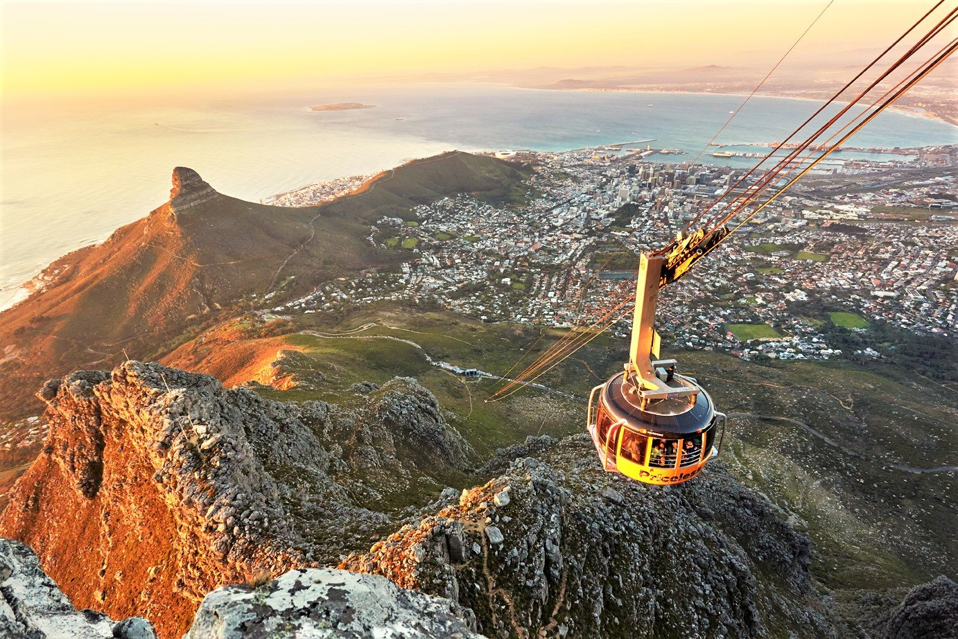 Как подняться на канатке на самую высокую гору в Кейптауне