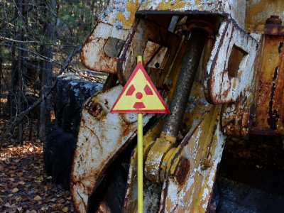 Пробраться на кладбище радиоактивной техники в Чернобыле