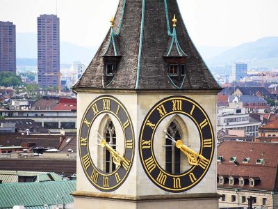 Увидеть самые большие часы Европы в Цюрихе