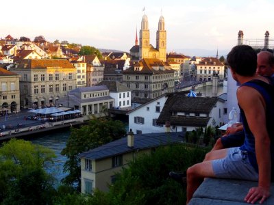 Увидеть панораму города в Цюрихе