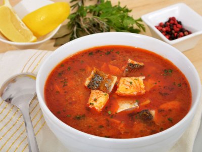 Попробовать суп рибля чорба в Подгорица