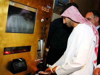 Получить золотые слитки в банкомате Gold to Go в Абу-Даби