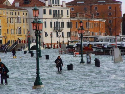 Увидеть знаменитое наводнение Аква Альта в Венеции