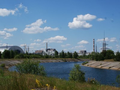 Канал пруда-охладителя в Чернобыле
