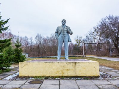 Памятник Ленину в Чернобыле