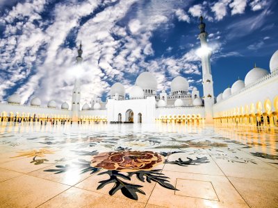 Мечеть шейха Зайда в Абу-Даби (c Дубай)